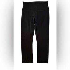 Lululemon Wunder Under Crop High-Rise 21” Womens Size 6 Black Legging Yoga